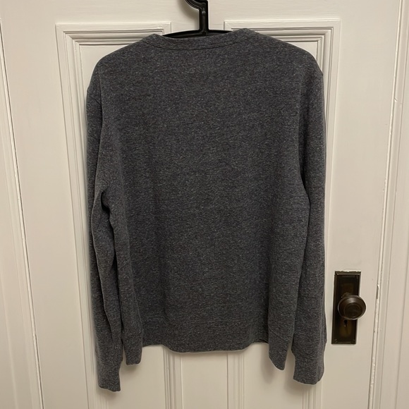 Lightweight blue fleece from J Crew. Pocket in front - Picture 2 of 3